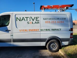 native solar side of van vehicle signs