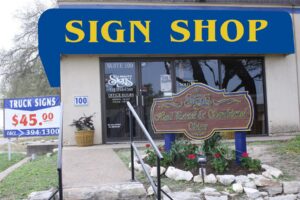 front of bbs2 Bill Bailey's Signs Shop
